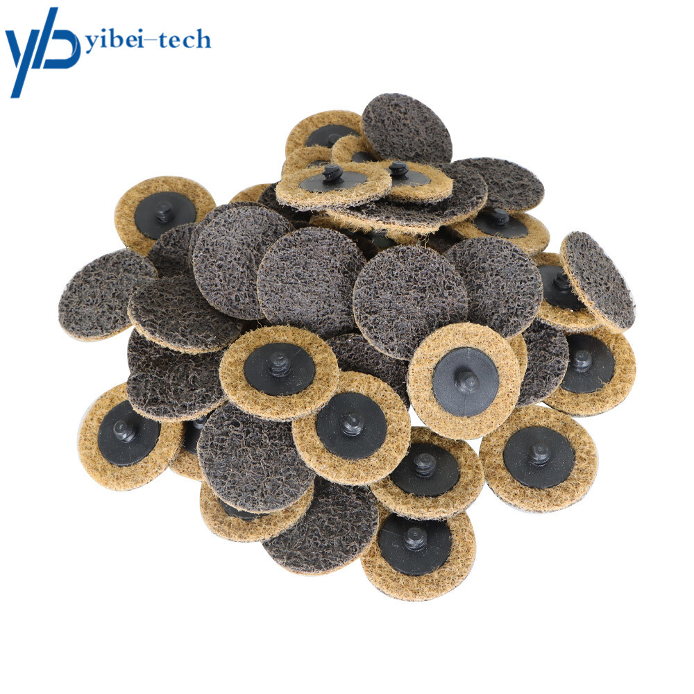 50Pcs 2" Coarse Surface Conditioning Discs Roll Lock Die Grinder Sanding Pads