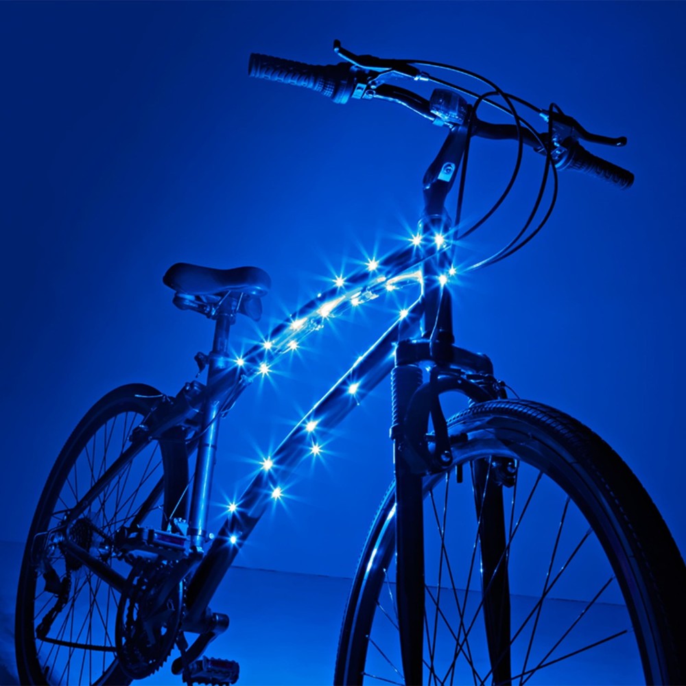 LED Bicycle Accessory Frame Light, Water-Resistant, 1 Count, Width 2 in
