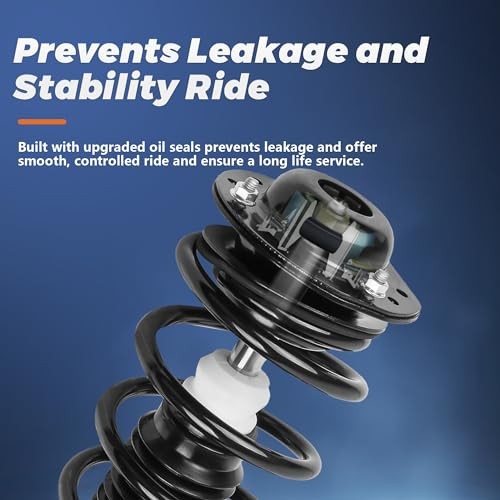 Front Complete Struts shocks Absorbers Assembly w/Coil Spring 2x Front Struts