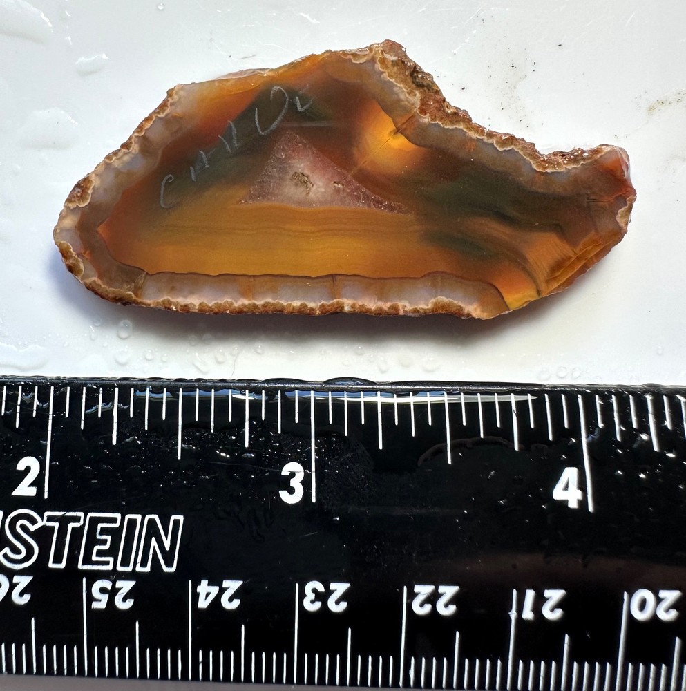 Condor Agate Small Slab Rough, 13g, Cabbing/Lapidary