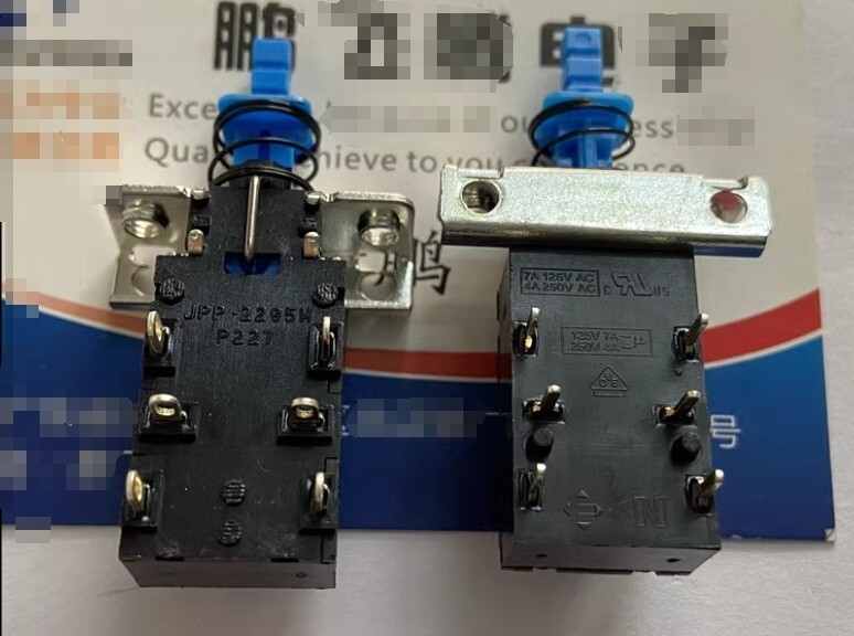 1pcs 6pins power self-locking switch E-SWITCH JPP.2295M P227 7A125V