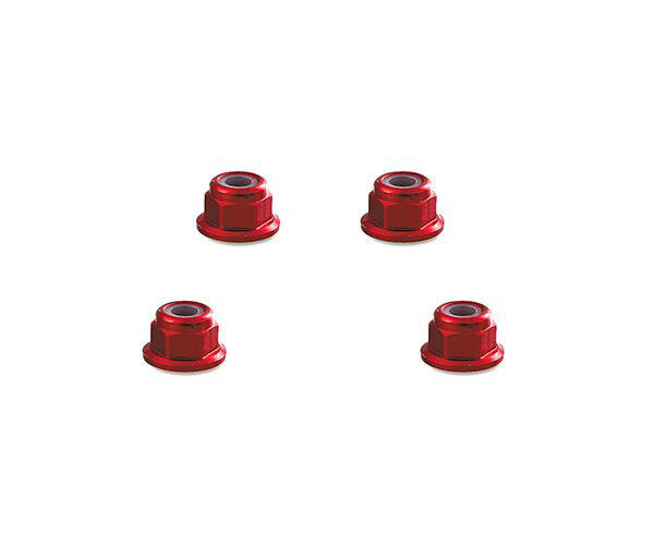 Color Alloy Metal M5 Size Hex Lock Nut Flanged 4pcs