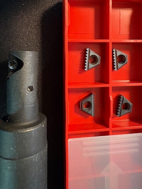 Indexable Thread Mill w/ 20 TPI Inserts CNC Thread Mill