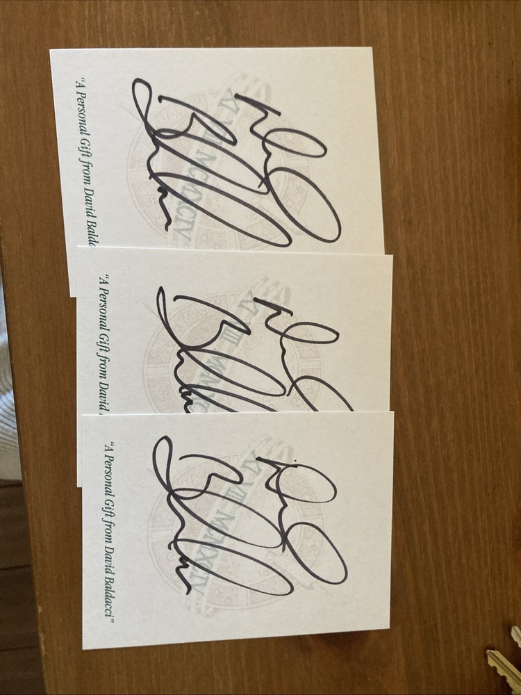 SIGNED DAVID BALDACCI NEW UNUSED AUTOGRAPHED BOOKPLATE