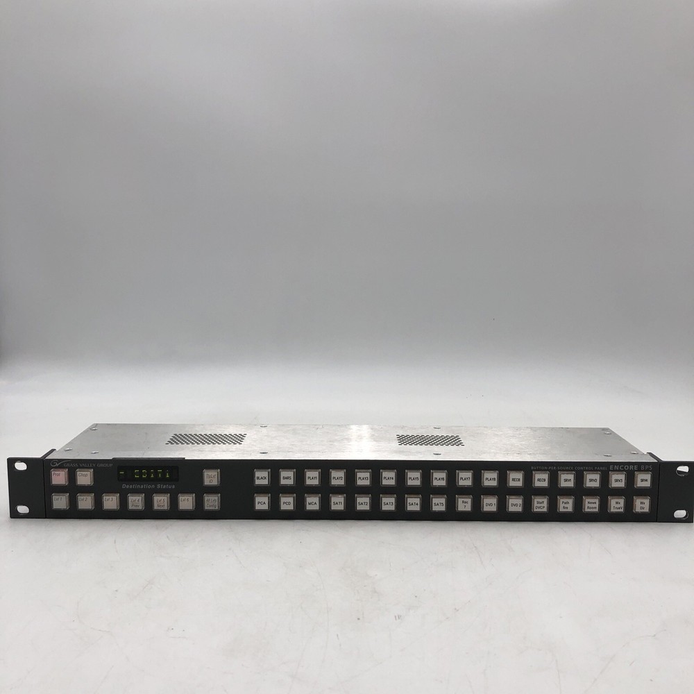 USED Grass Valley - Encore BPS Control Panel POWERS ON AS IS READ A