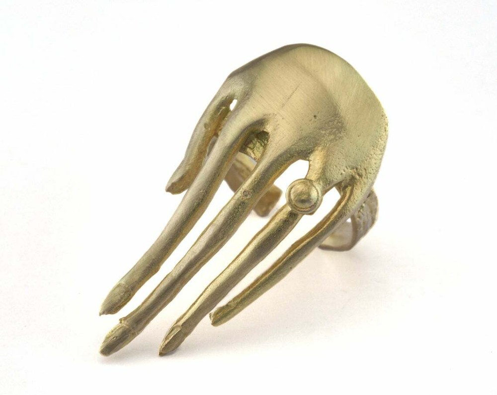 Hand Adjustable Ring brass (Color Options) 18mm 7.5US innsize Adjustable 2730