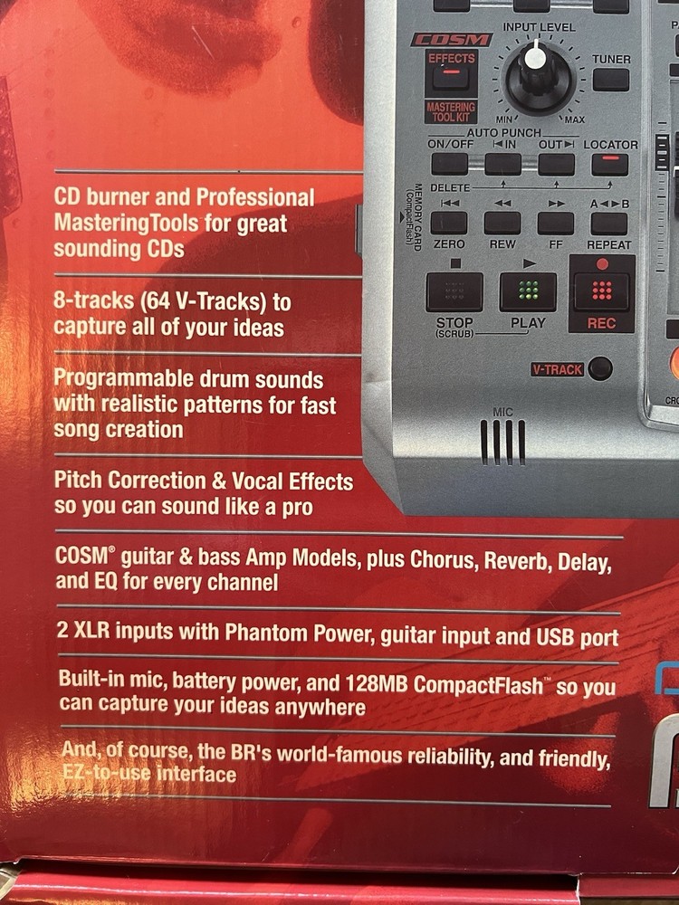 Boss BR-900CD Digital Multi-Track Recorder +Compact Flash Card +Original Manual