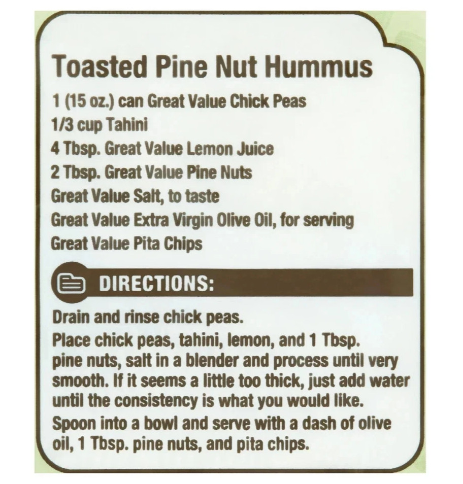 Great Value Pine Nuts, 4 oz