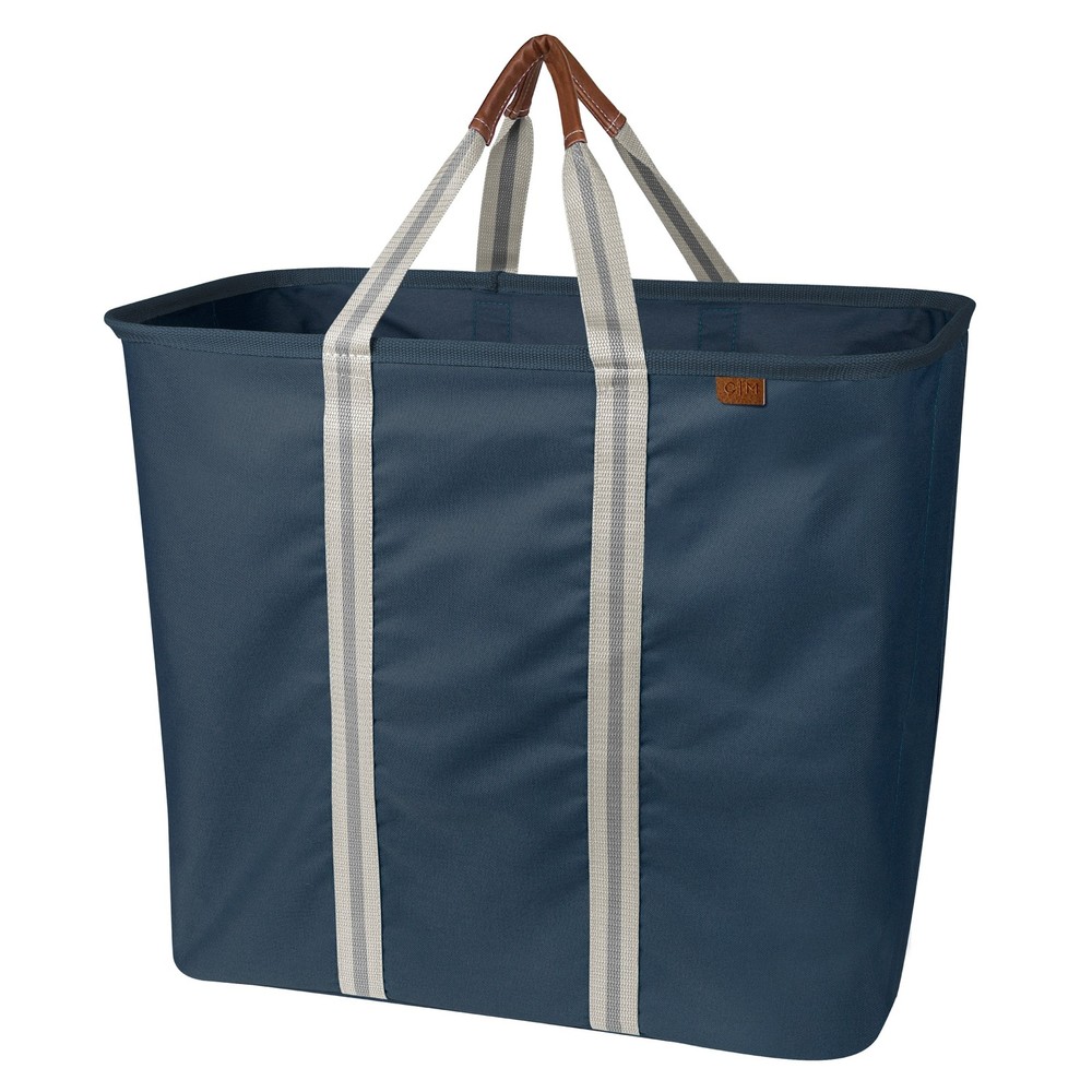 CLEVERMADE COLLAPSIBLE LAUNDRY TOTE - NAVY NOIR