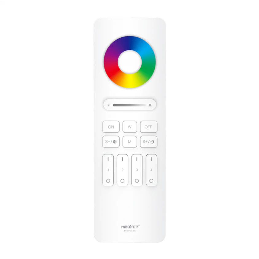 C5-W - 4-Zone RGB+CCT Remote (White)