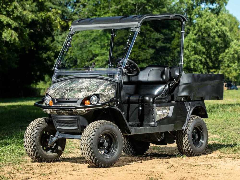 SuperATV Clear Scratch Resistant Flip Windshield for Tracker OX400 (2020+)
