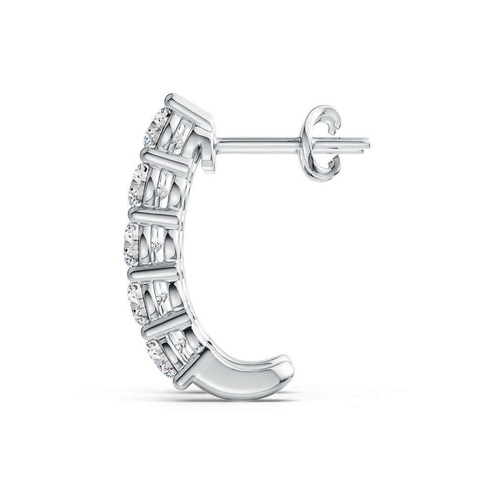 Sterling Silver Semi Mount Earrings Setting Round RD 3.5mm