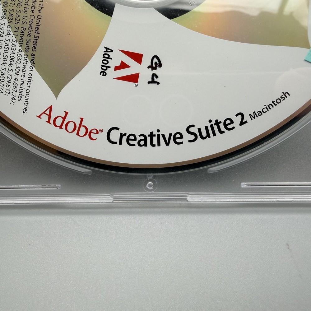 Vintage 2005 Adobe Creative Suite 2 Macintosh 6 CD-ROM Software Discs Mac