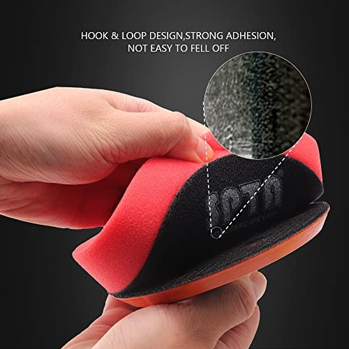 Buffing Polishing Pads, 6'' Orbital Buffer Pads Hook and Loop Buffing 150mm