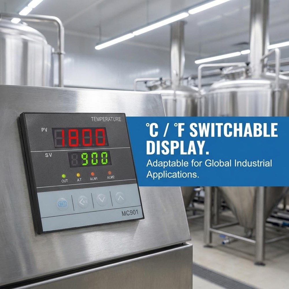 MC901 PID Temperature Controller Digital Display KType PT100 Relay SSR Output