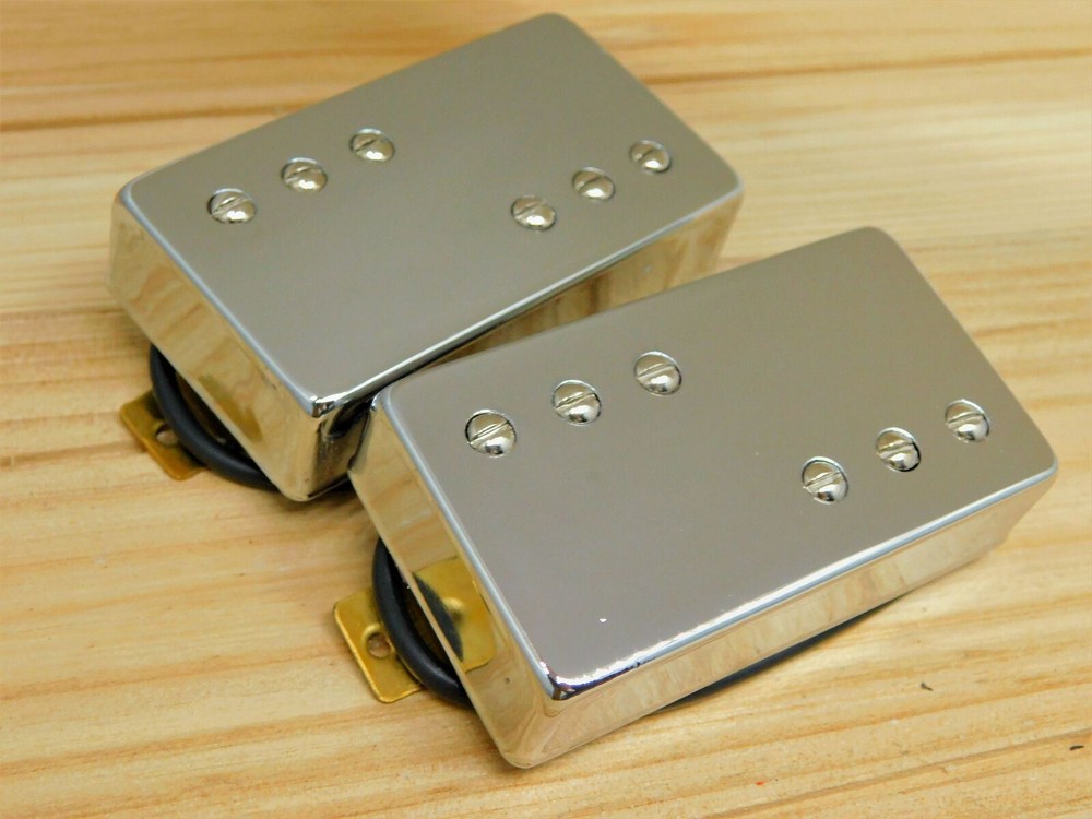 Chrome Wide Range Style Ceramic Humbucker Set (4-wire)