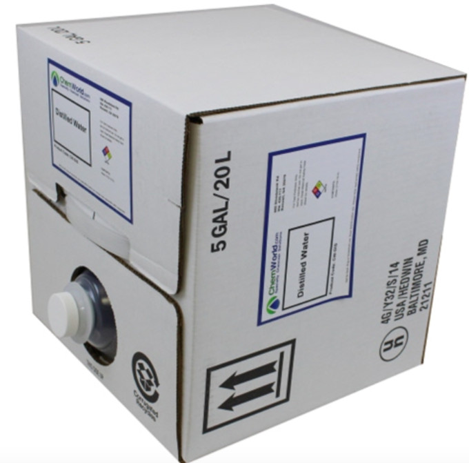 Chemworld Distilled Water (Technical Grade) - 20 Liter Cube