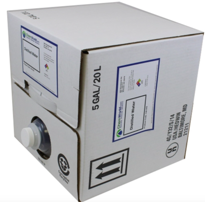 Chemworld Distilled Water (Technical Grade) - 20 Liter Cube
