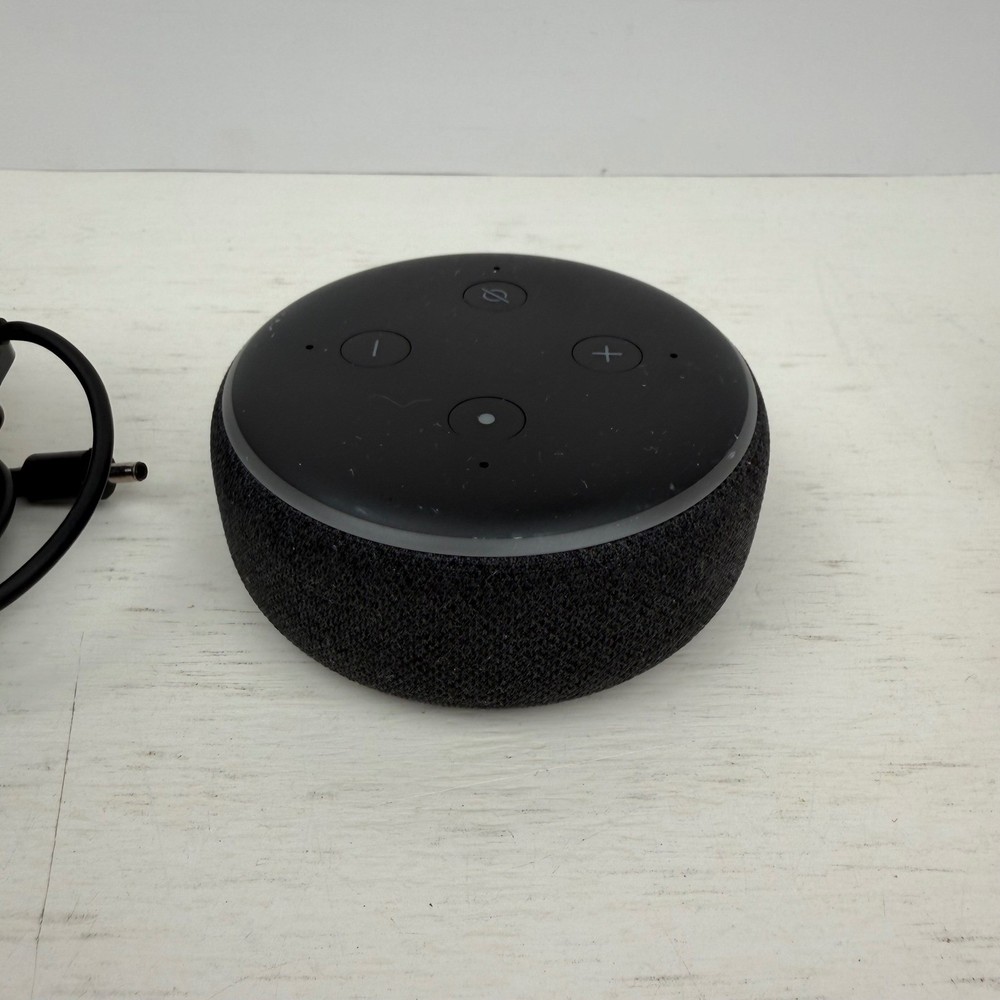 Amazon Echo Dot 3rd Gen Smart Speaker Charcoal C78MP8 with Power Adapter