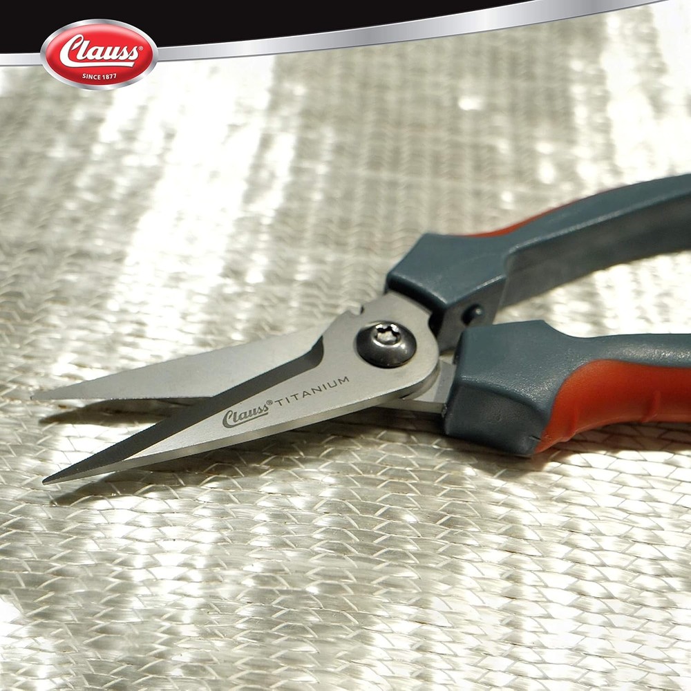 Clauss 8" Titanium Spring Scissors Wire Cutter