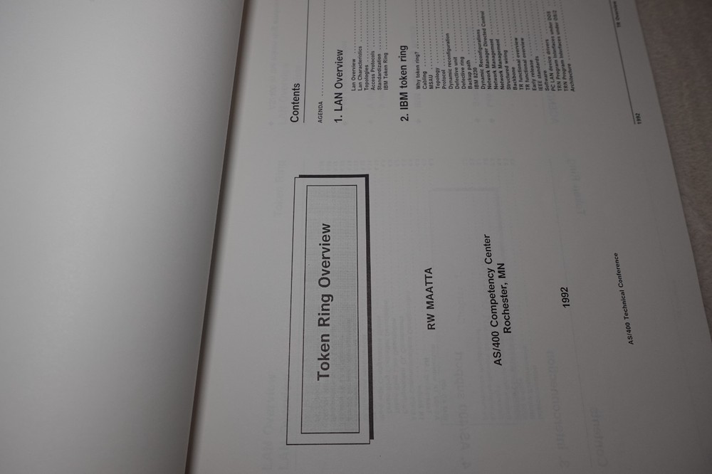 AS/400 Technical Conference 1992 IBM Elective Session 7 Original Publication