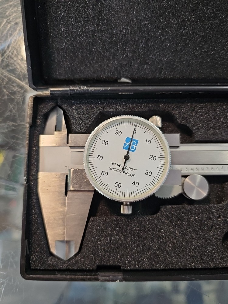 6" Dial Caliper Stainless Steel Shockproof with case