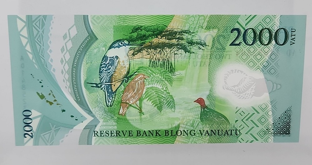 Vanuatu, 2000 Vatu, 2014, POLYMER, Birds