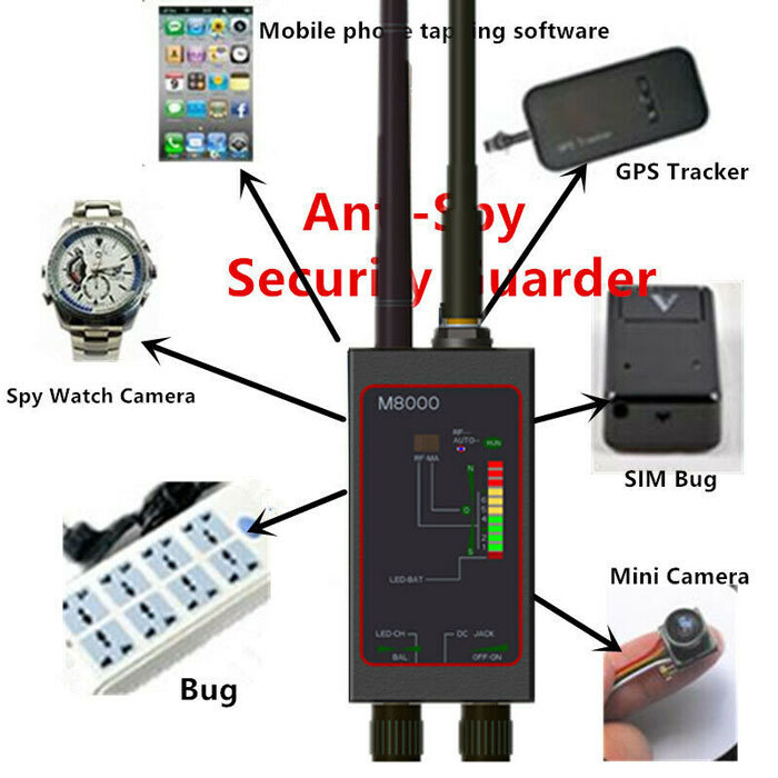 GPS Multi-Function Bug Detectors Anti-SPY Detector Tracker GSM Camera Finder