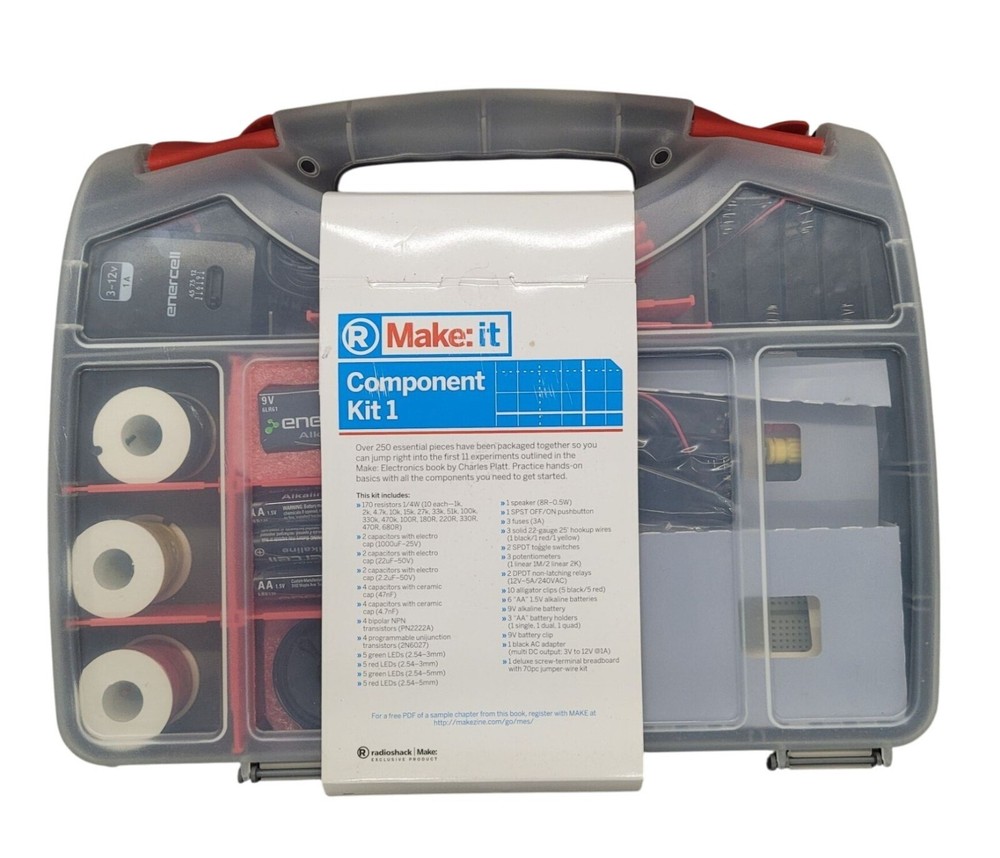 Radio Shack Make: Electronics Component Kit 1 2760349 NEW