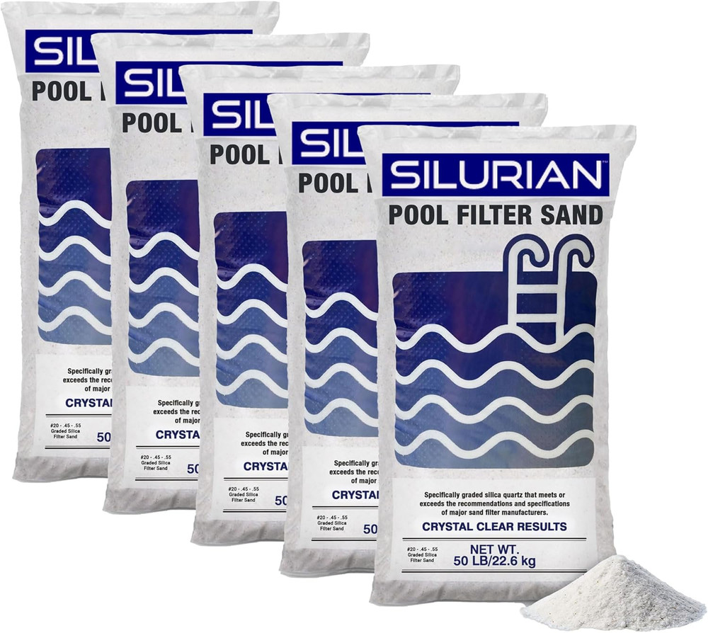 US Silica 5 Pack Angular Pool Filter Sand for Crystal Clear Water