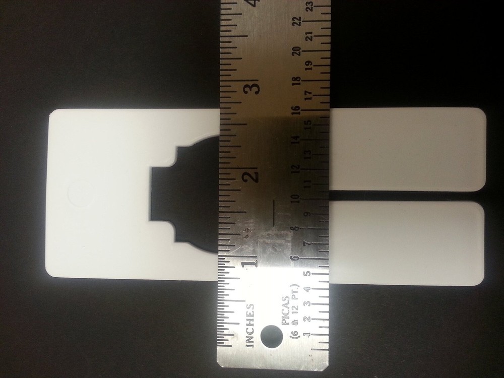 Plastic Blank Rectangular Size Dividers for Retail Clothing Racks (100)