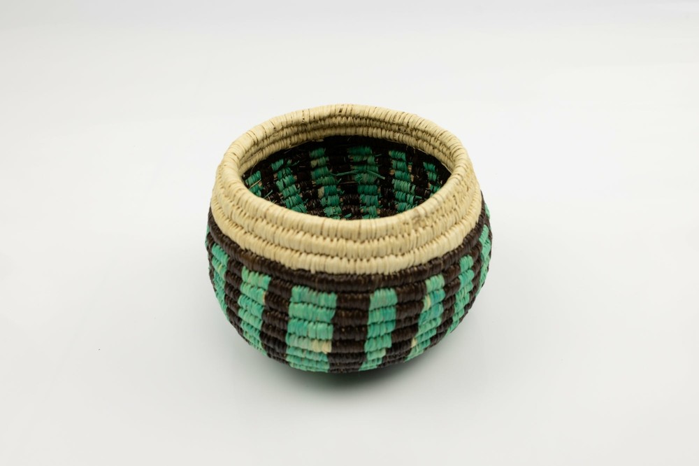 Vintage Woven Panama Basket