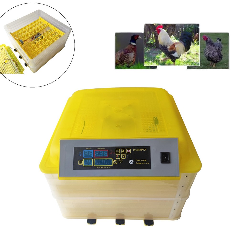 96Eggs Automatic Eggs Incubator Temperature Control Turning Hatcher Machine 110V