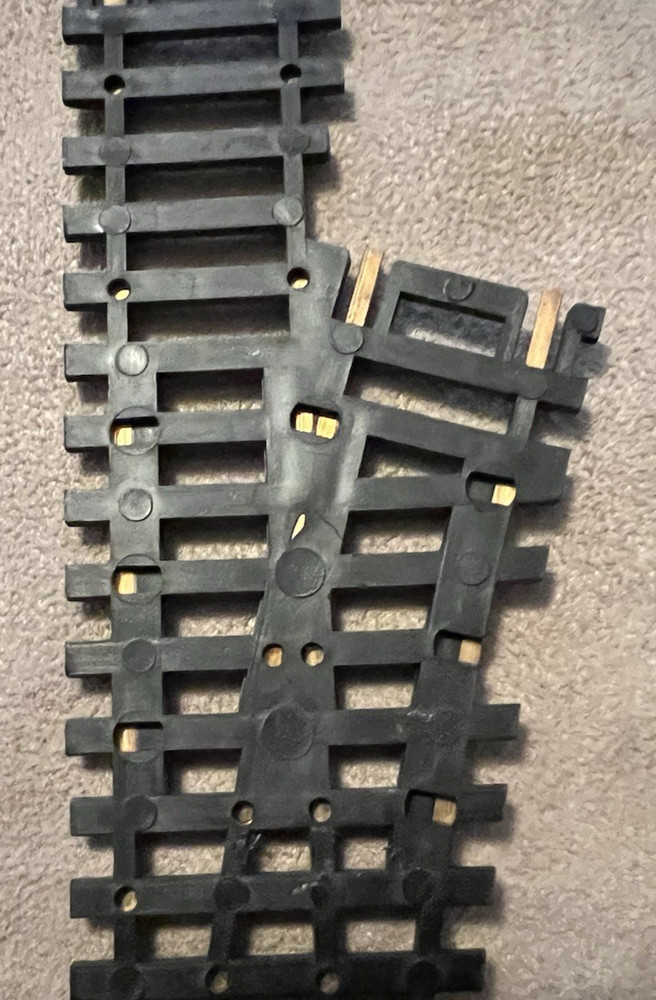 ATLAS HO Scale Brass Snap Switch 9" Left