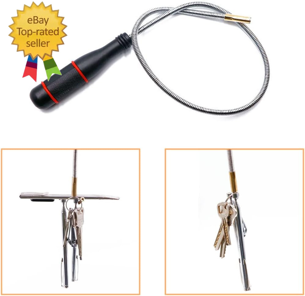 3 Pack Telescoping Magnet Pick-Up Tool Set - Retrieving Telescoping Magnet Picku