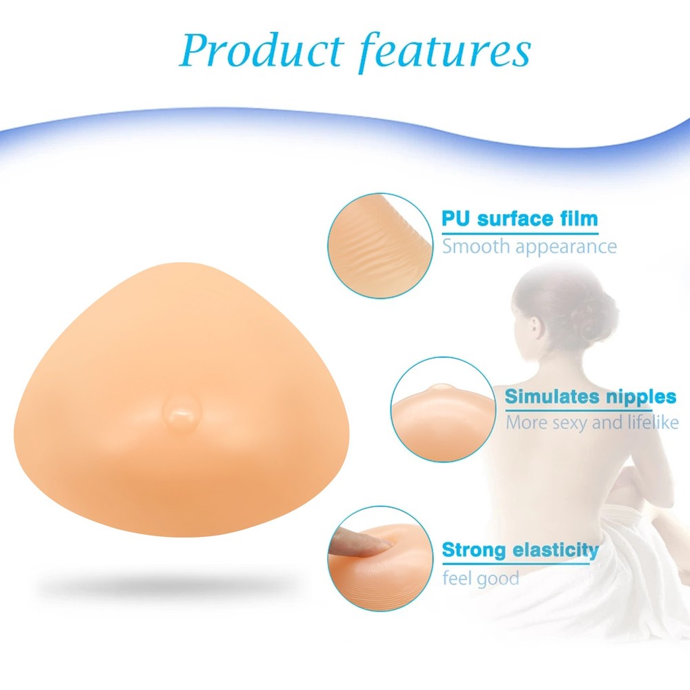 Silicone Breast Forms Insert Pad Enhancer Prosthetic Bra1 Piece