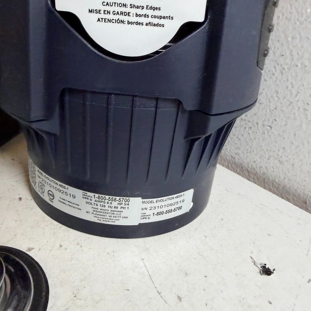 InSinkErator Evolution 3/4 HP Advanced Series Continuous Feed Garbage Disposal