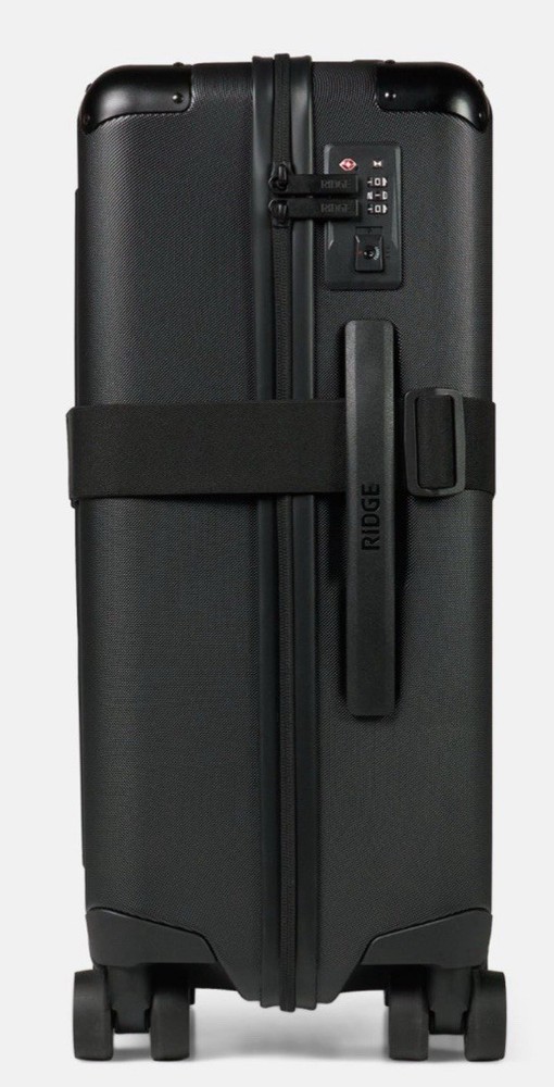 RIDGE Luggage Strap - Color BLACK. New Sealed Package