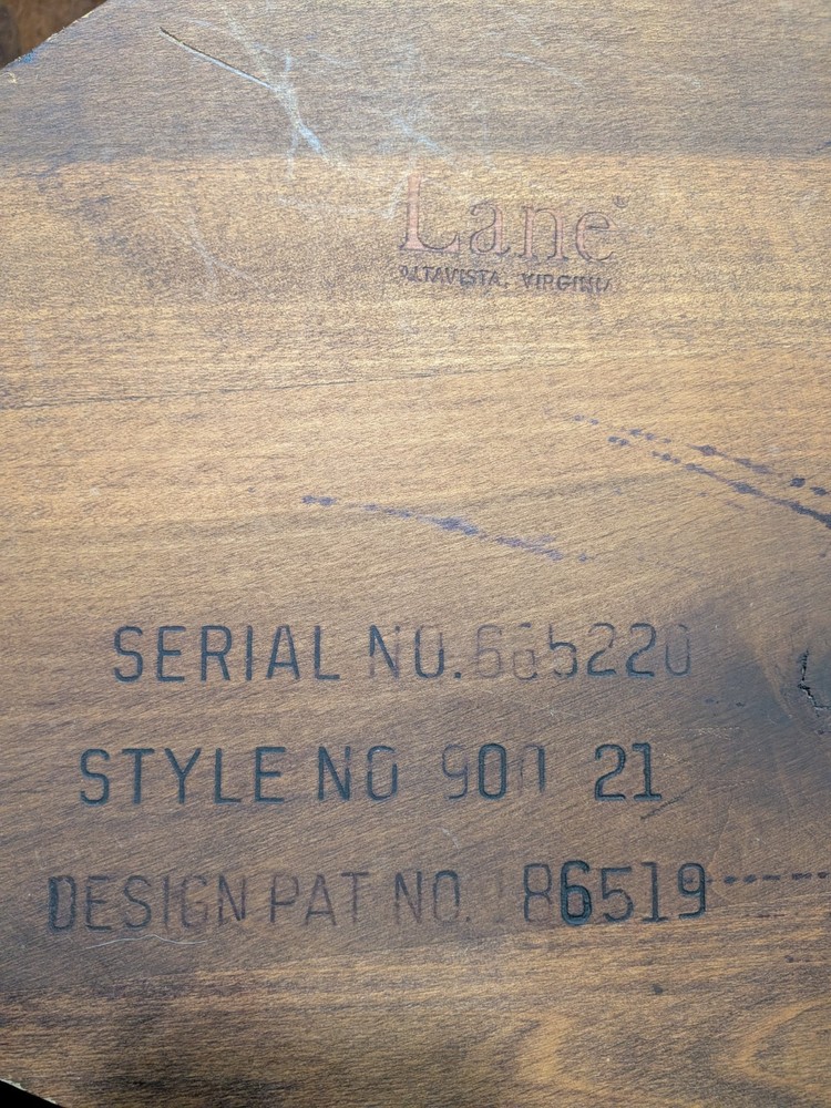 rare- Lane Acclaim MCM guitar pick table