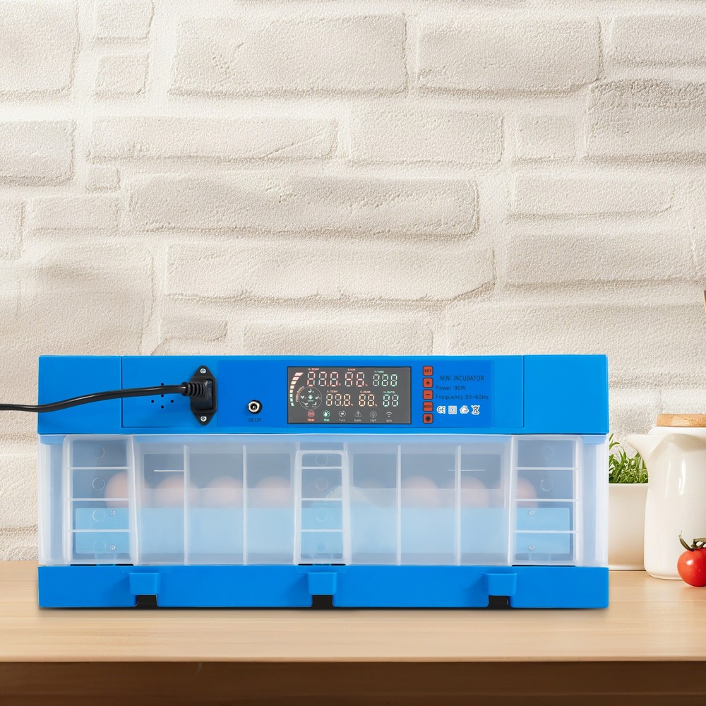 48 egg incubators with fully automatic function and dual power supply 110V