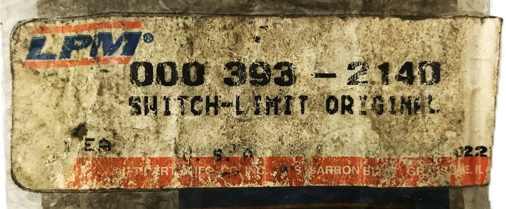 LPM Limit Switch 393-2140 NOS
