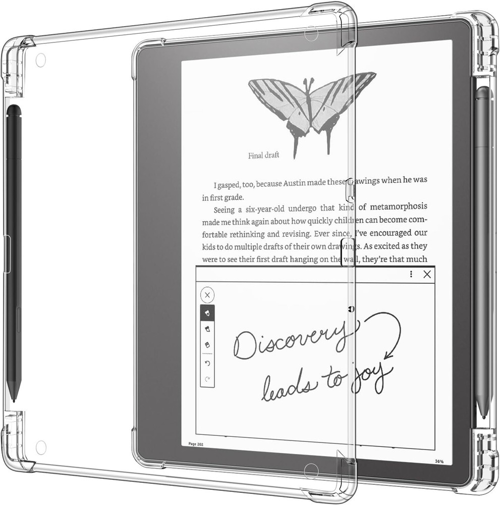 Clear Case for 10.2" Kindle Scribe (2024/2022 Release, 1st Generation) E-Reader