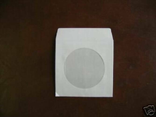 400  3" WHITE MINI CD-R PAPER SLEEVE ENVELOPE JS206