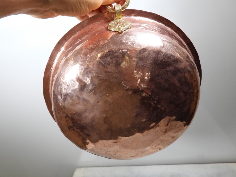 Vintage Handmade Copper Shallow Bowl