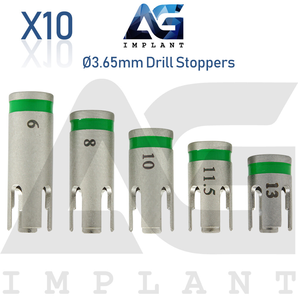 10 Drill Stoppers Ø3.65mm External Irrigation Tools Dental