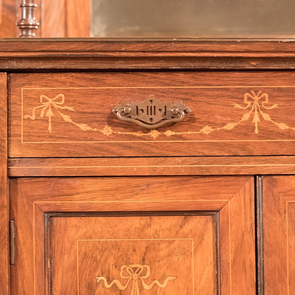 Antique Sideboard, Edwardian Mirror Back c1910
