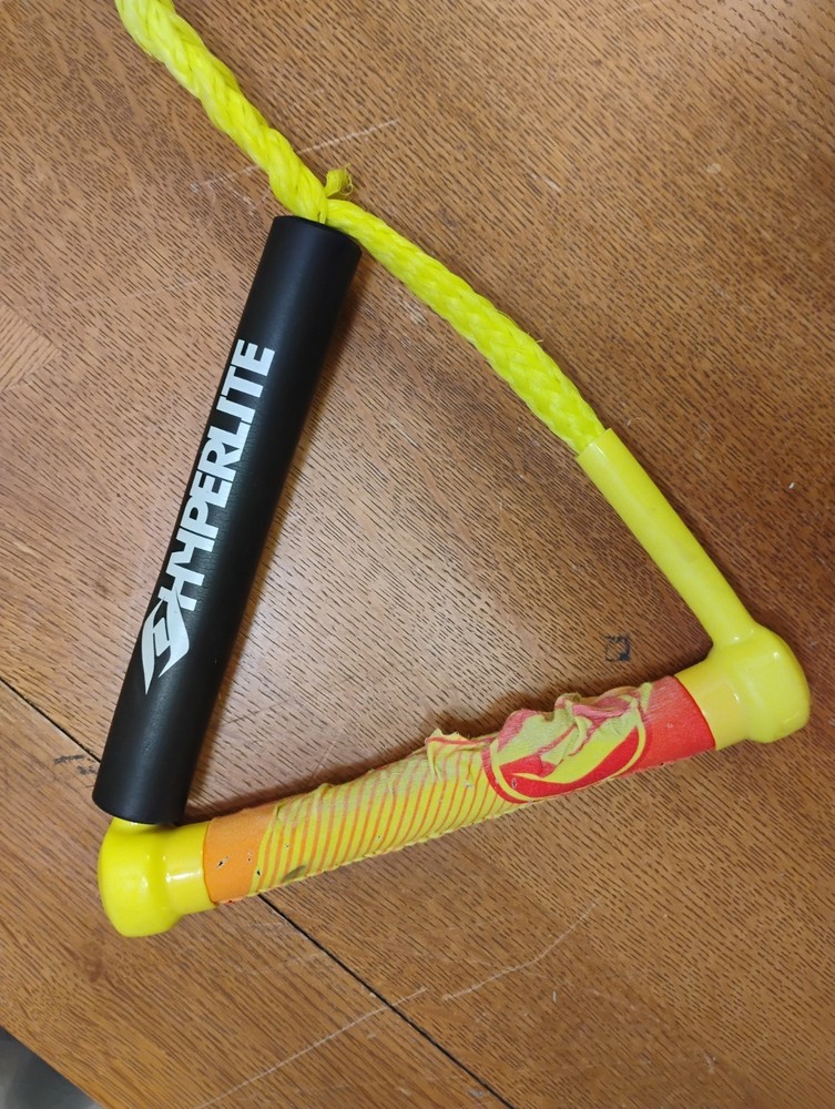 Hyperlite 20' Surf Wakeboard Waterski Breaded Rope W/ Handle Yellow