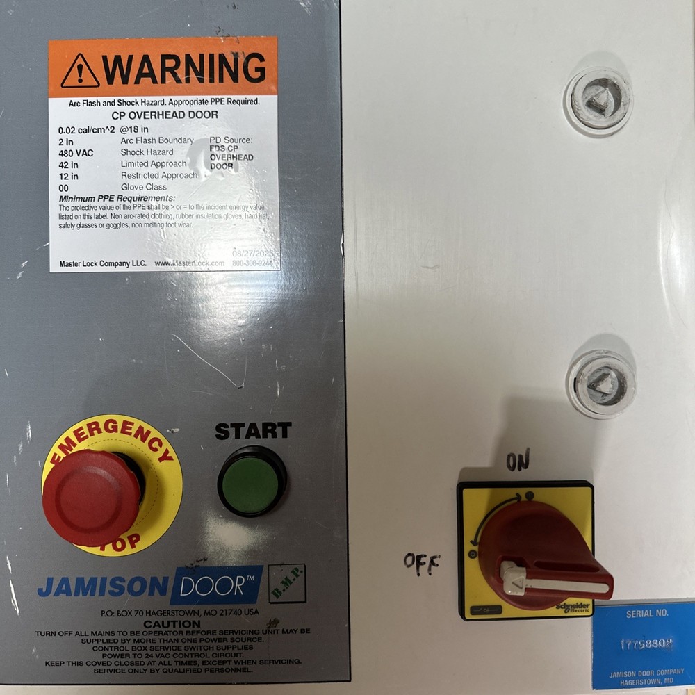 Jamison BMP CP Overhead Speed Door Control Box Controller Ships Free