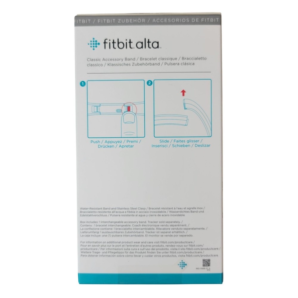 Fitbit Alta Blue Classic Accessory Band Large Replacement Accessories NEW