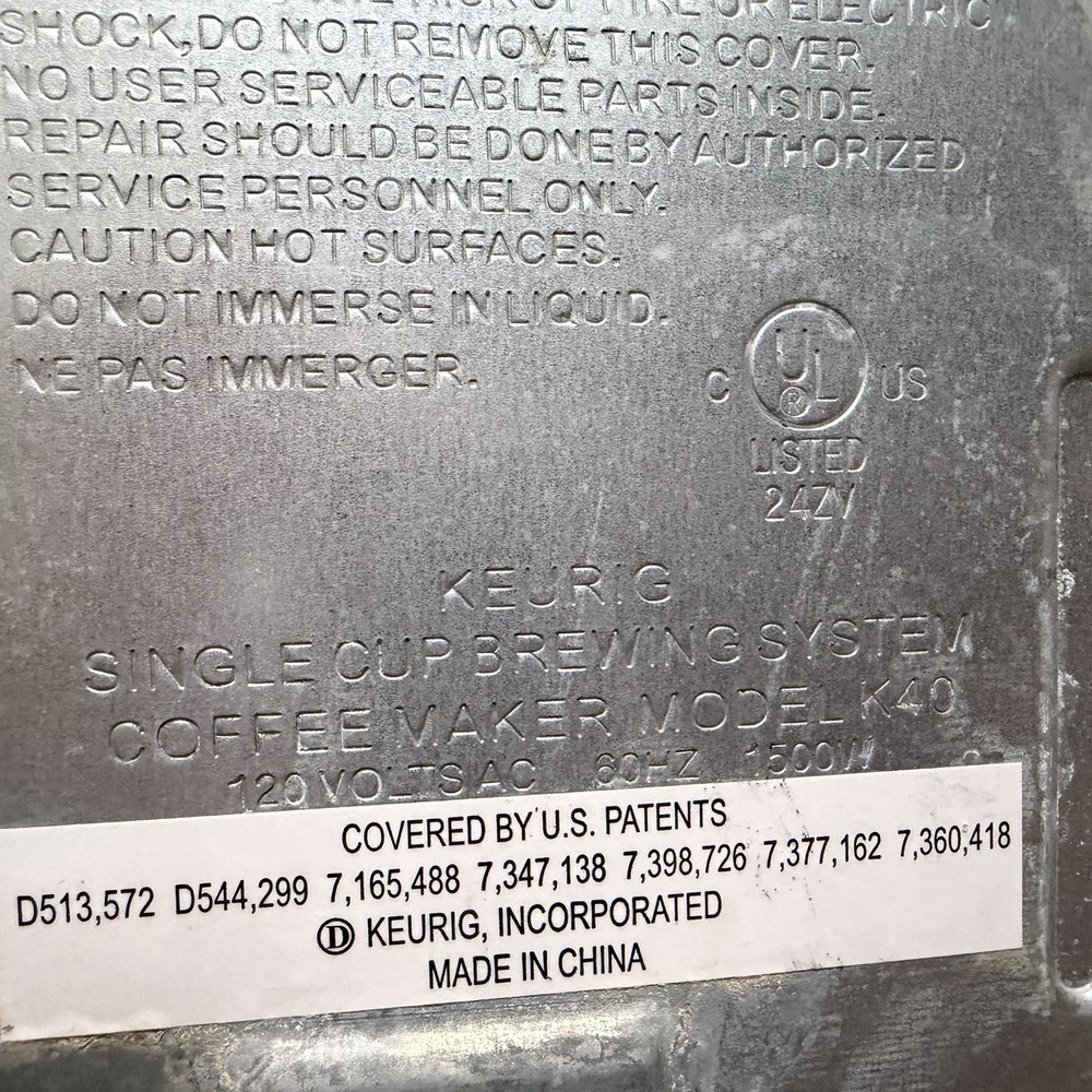 Keurig K40 Replacement Smart Lift Pull Handle Lever Silver Plastic w/ Hardware